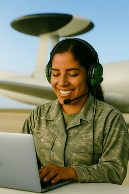 Instrucción de inglés para personal de aviación militar AWACS